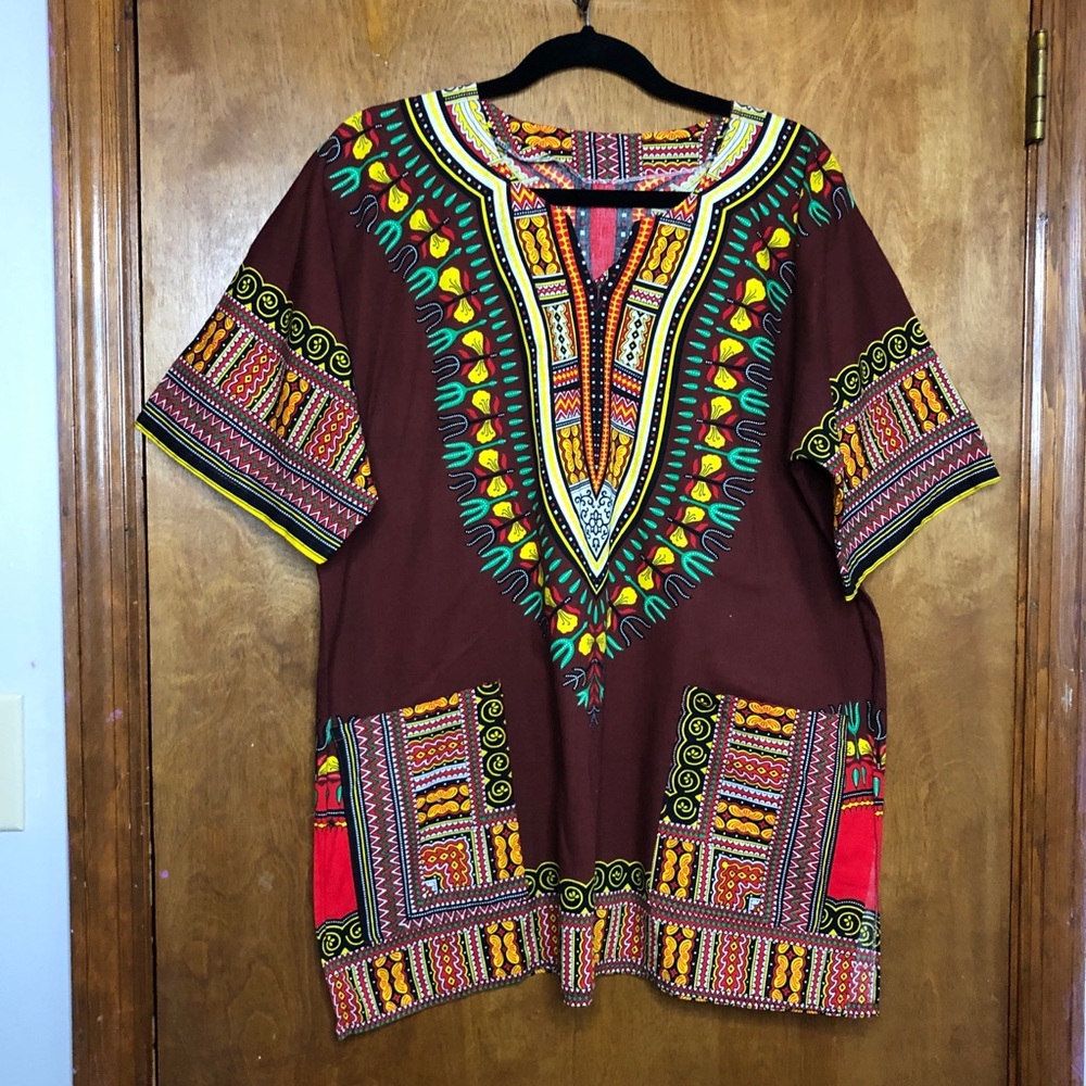 Brown Dashiki. Never worn. Size L.